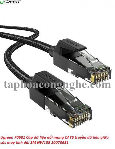Ugreen 70681 3M Cat6E FTP cáp nối mạng truyền dữ liệu giữa các máy tính NW135 30070681